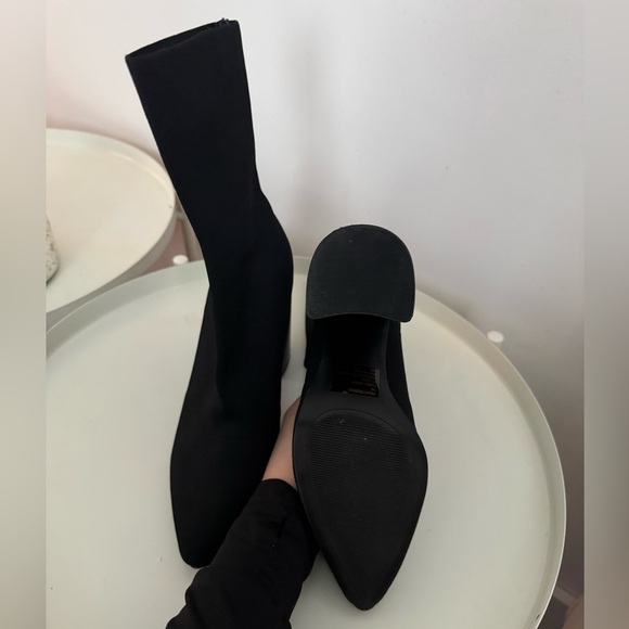 Black sock heels - Picture 3 of 3